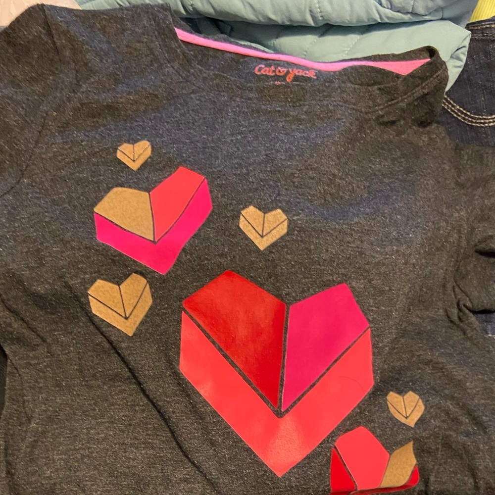 5 Casual Tees Girls  Sz10/12 Mix